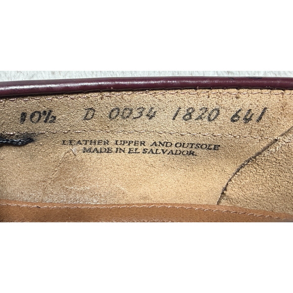 GH Bass Weejuns Layton Burgundy Leather Kiltie Tassel Loafers 10.5D main image 6